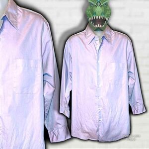 Vintage Milano Uomo Purple Iridescent Shimmer Special Occasion Button Up Shirt 2